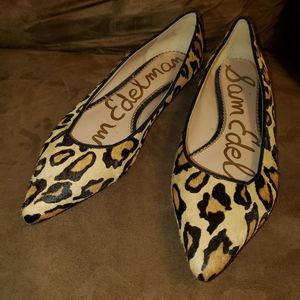 Sam Edelman Fur Cheetah Print Dress Shoes